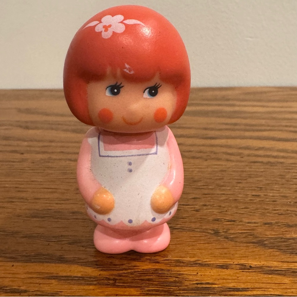 RARE Vintage 1981 IDEAL Sebino Girl Red Hair 3" Figure Roll-on Perfume Figurine